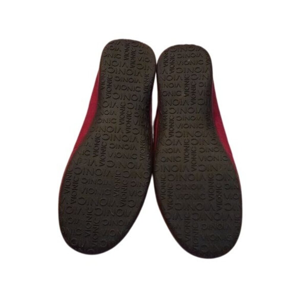 Vionic Size 8.5 Orthaheel Kiltie Pink Suede Moccasin Loafers Boat Shoes Flats - Picture 8 of 10